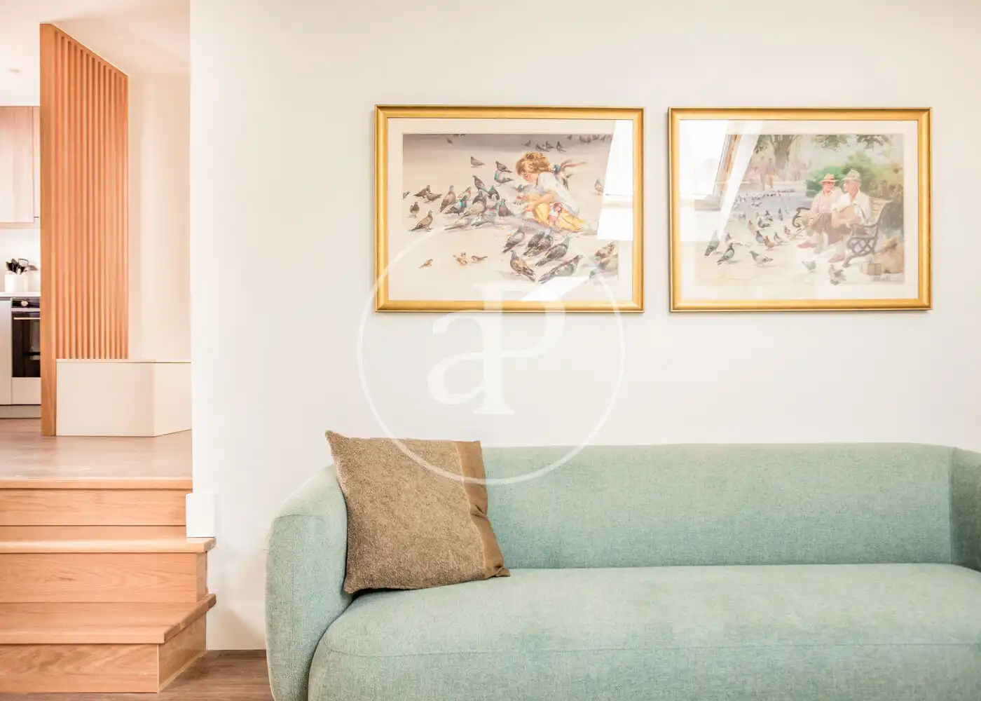 Sala de estar de Piso de alquiler en Madrid con Aire acondicionado, Calefacción y Amueblado