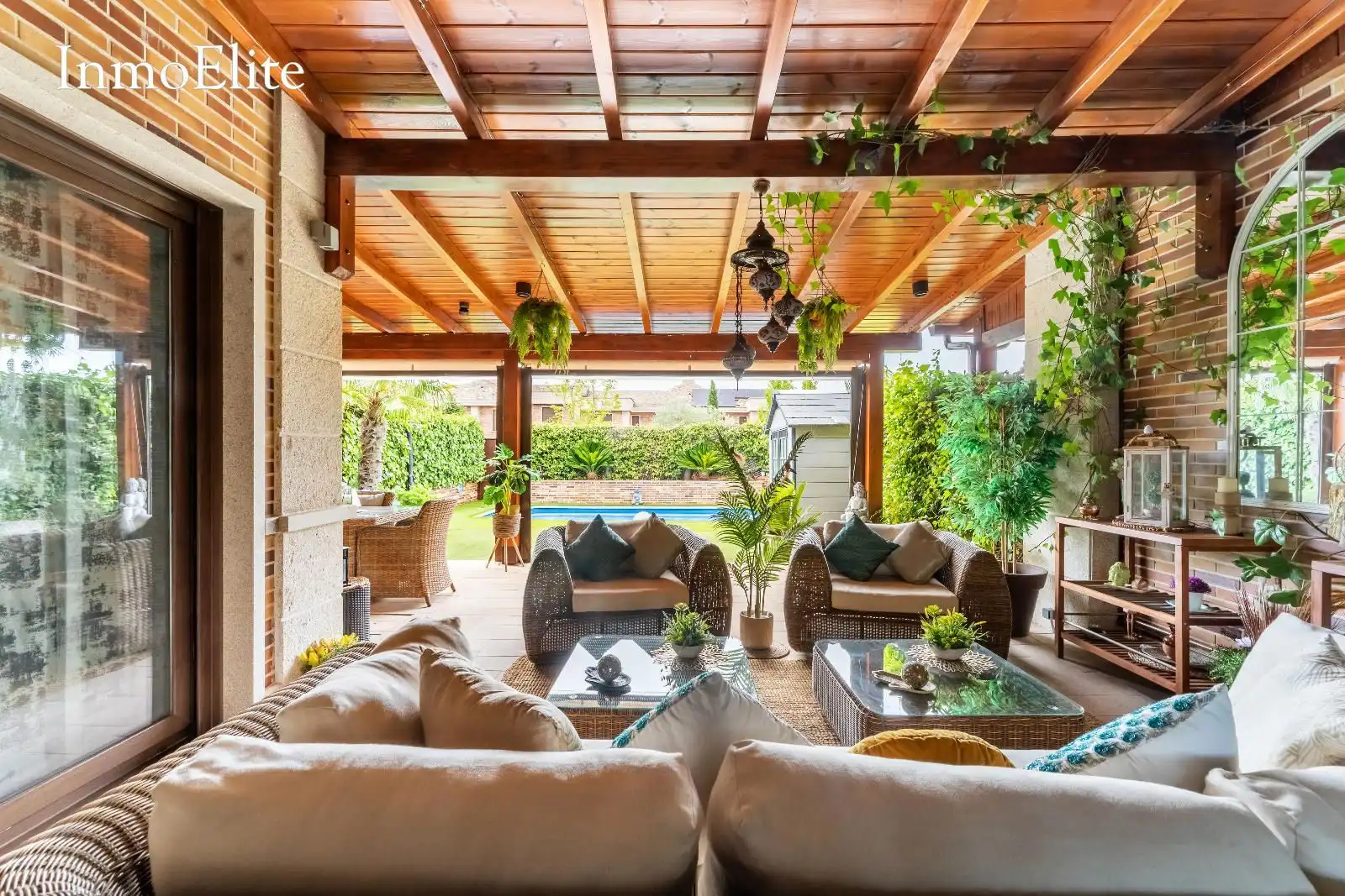 Terrace of Detached homes for sale in Majadahonda  with Air Conditioner, Heating and Private garden