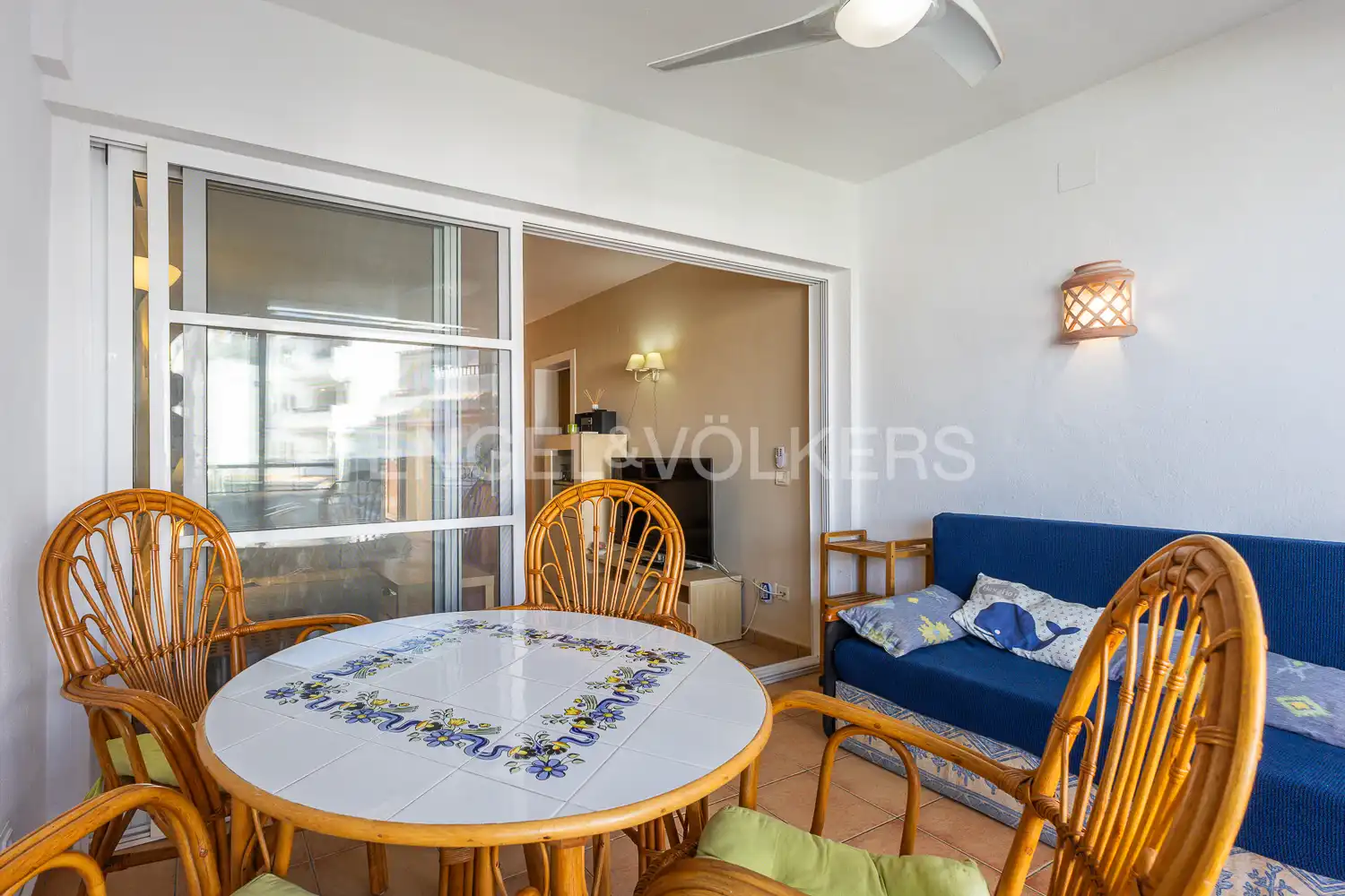 Balcony of Flat for rent in Dénia  with Air Conditioner, Heating and Terrace