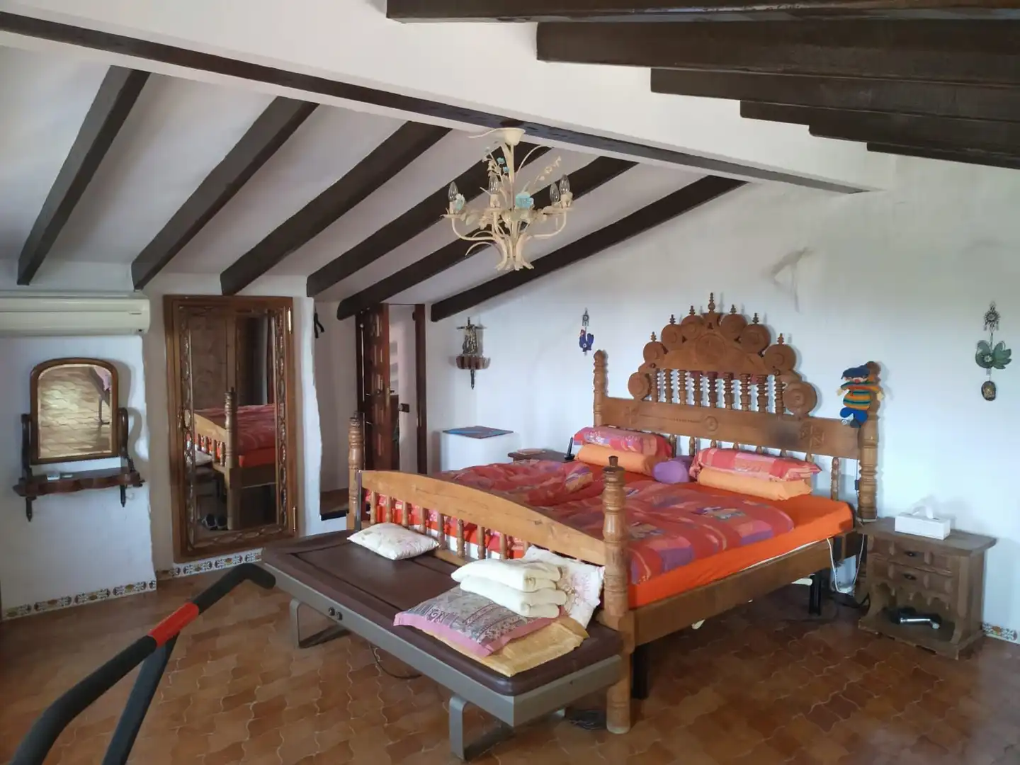 Dormitori de Casa o xalet en venda en Calpe / Calp amb Aire condicionat, Jardí privat i Piscina