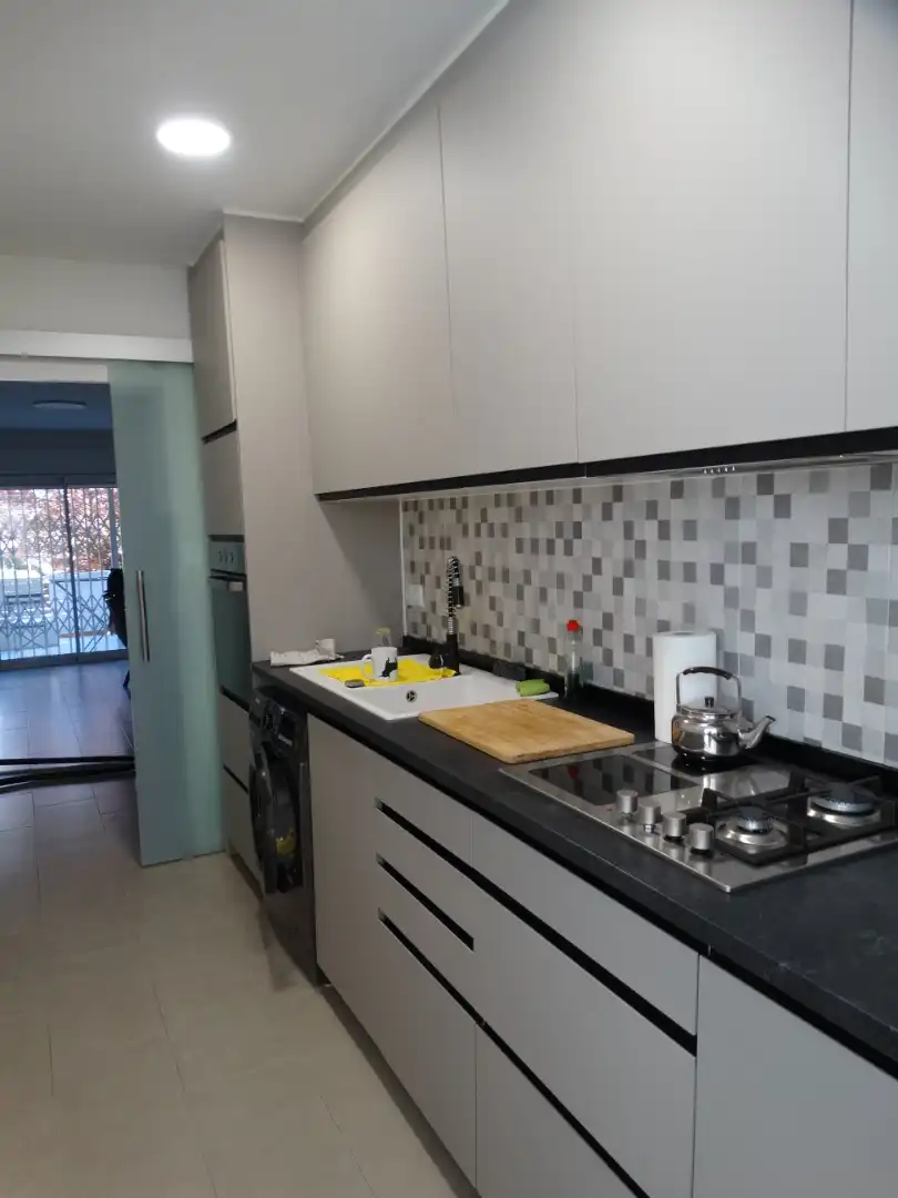 Kitchen of Ground floor for sale in Vilanova i la Geltrú  with Air Conditioner, Private garden and Terrace