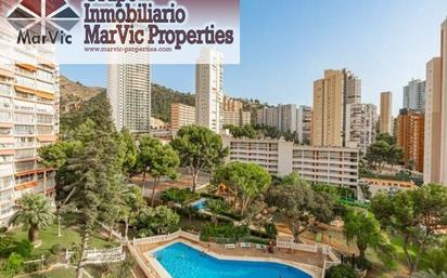Exterior view of Flat for sale in Benidorm  with Air Conditioner, Private garden and Community pool