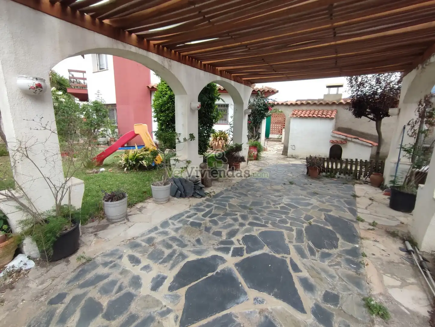 Jardín de Casa o chalet en venta en Vallirana con Jardín privado, Terraza y Horno