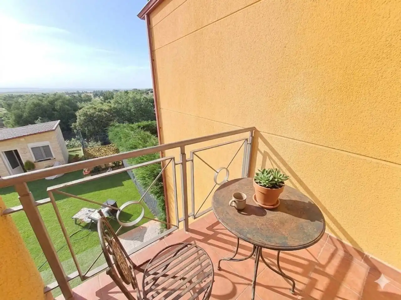 Balcony of Flat for sale in Valdorros  with Heating, Parquet flooring and Terrace
