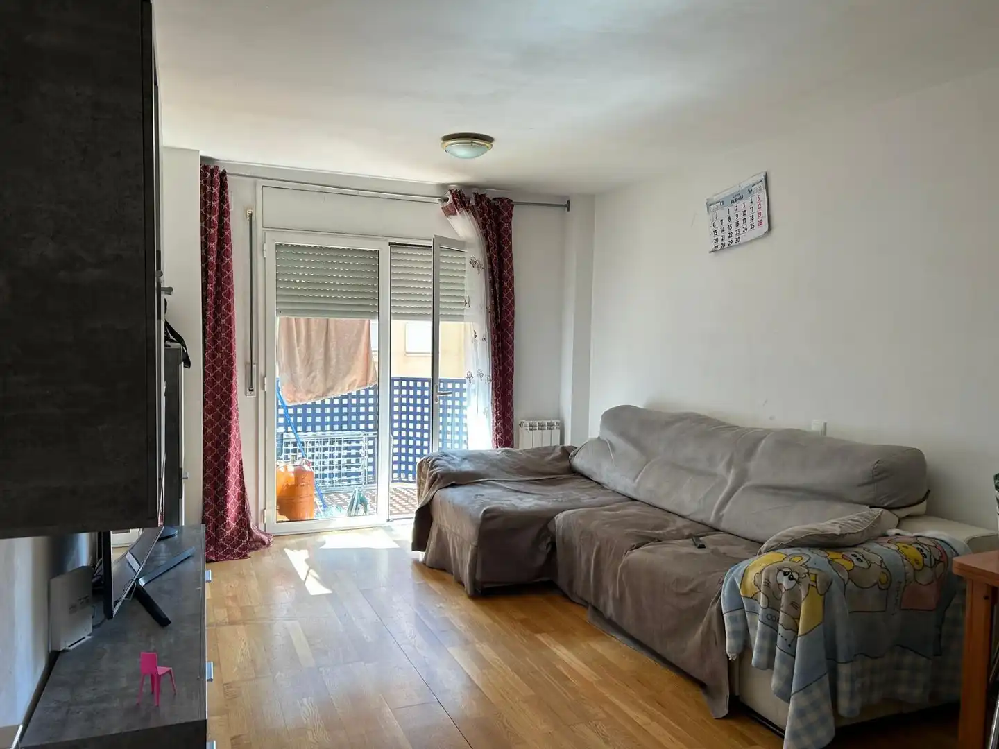 Sala de estar de Piso en venta en Lleida con Calefacción, Parquet y Terraza