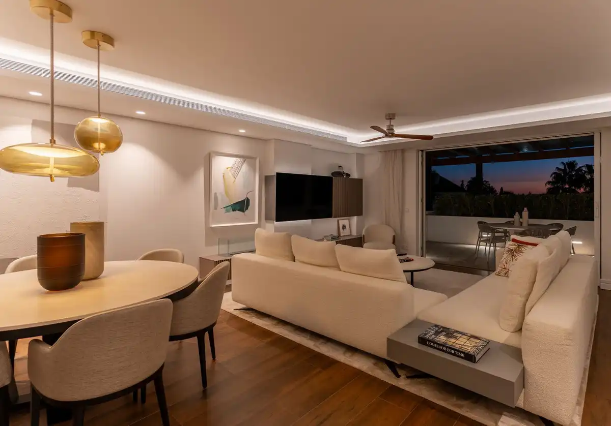 Sala de estar de Apartamento en venta en Milla de Oro