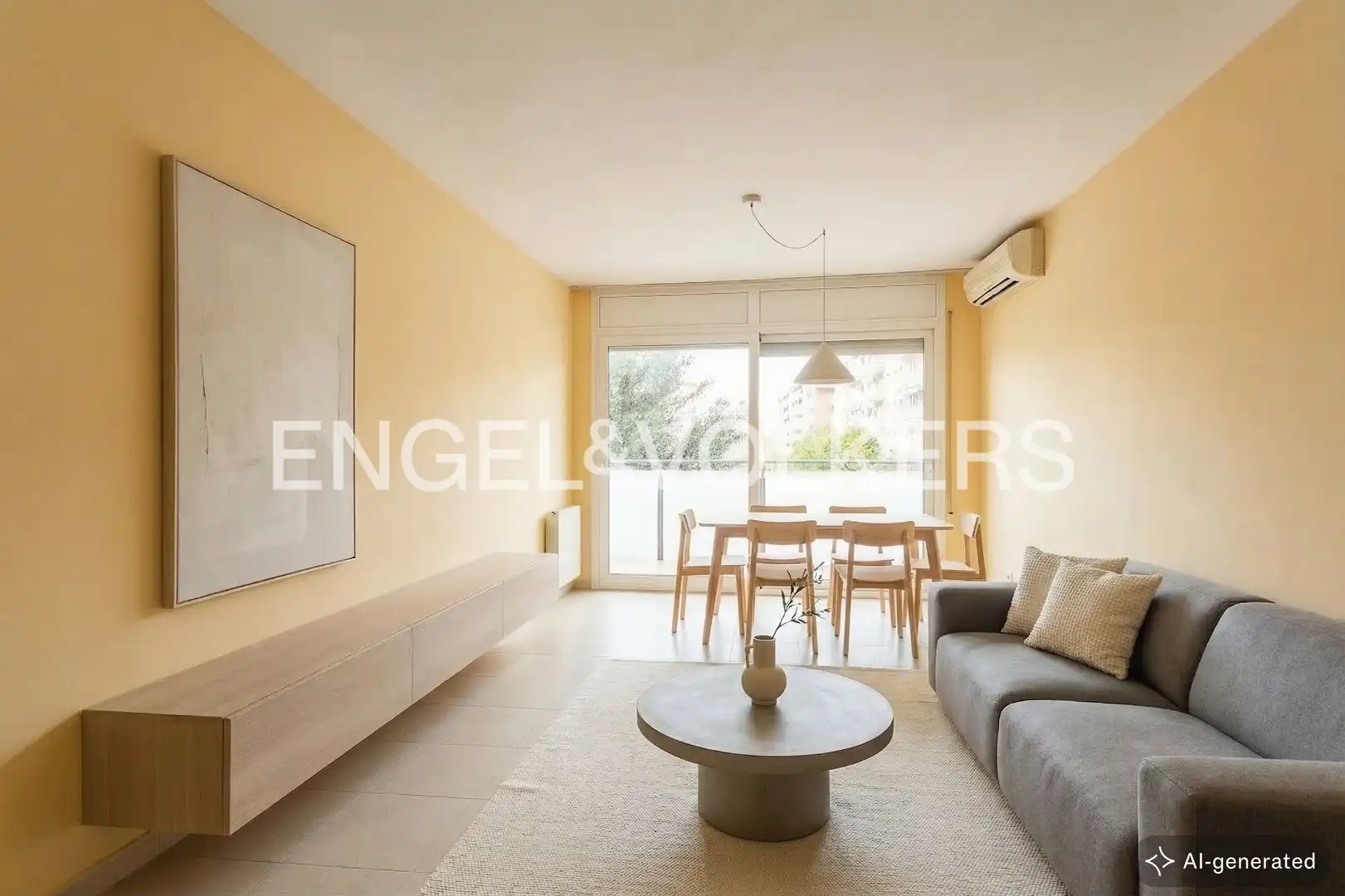 Living room of Flat for sale in Sant Joan Despí  with Air Conditioner, Heating and Terrace