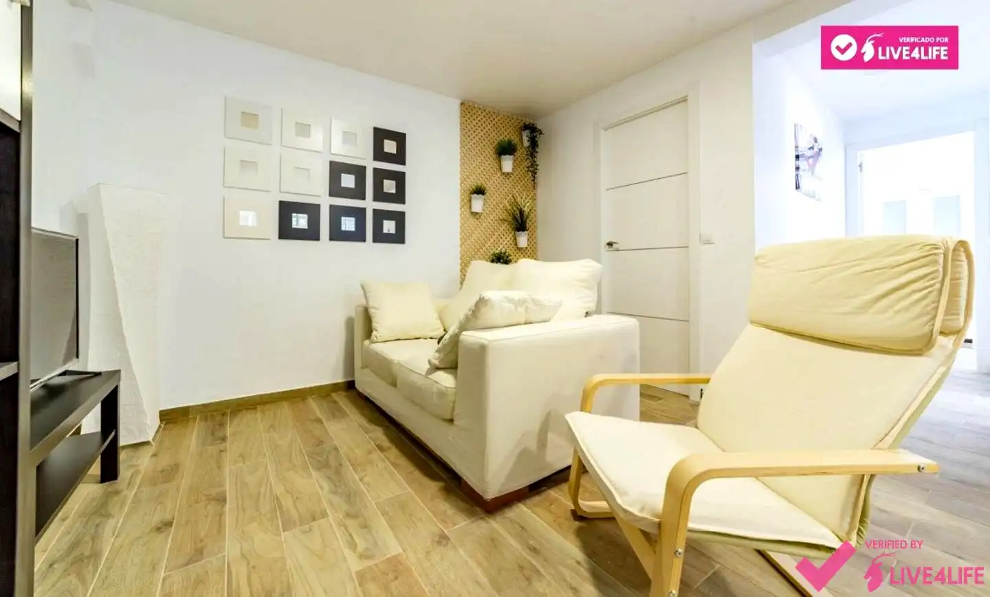Living room of Flat for rent in Valencia  with Furnished