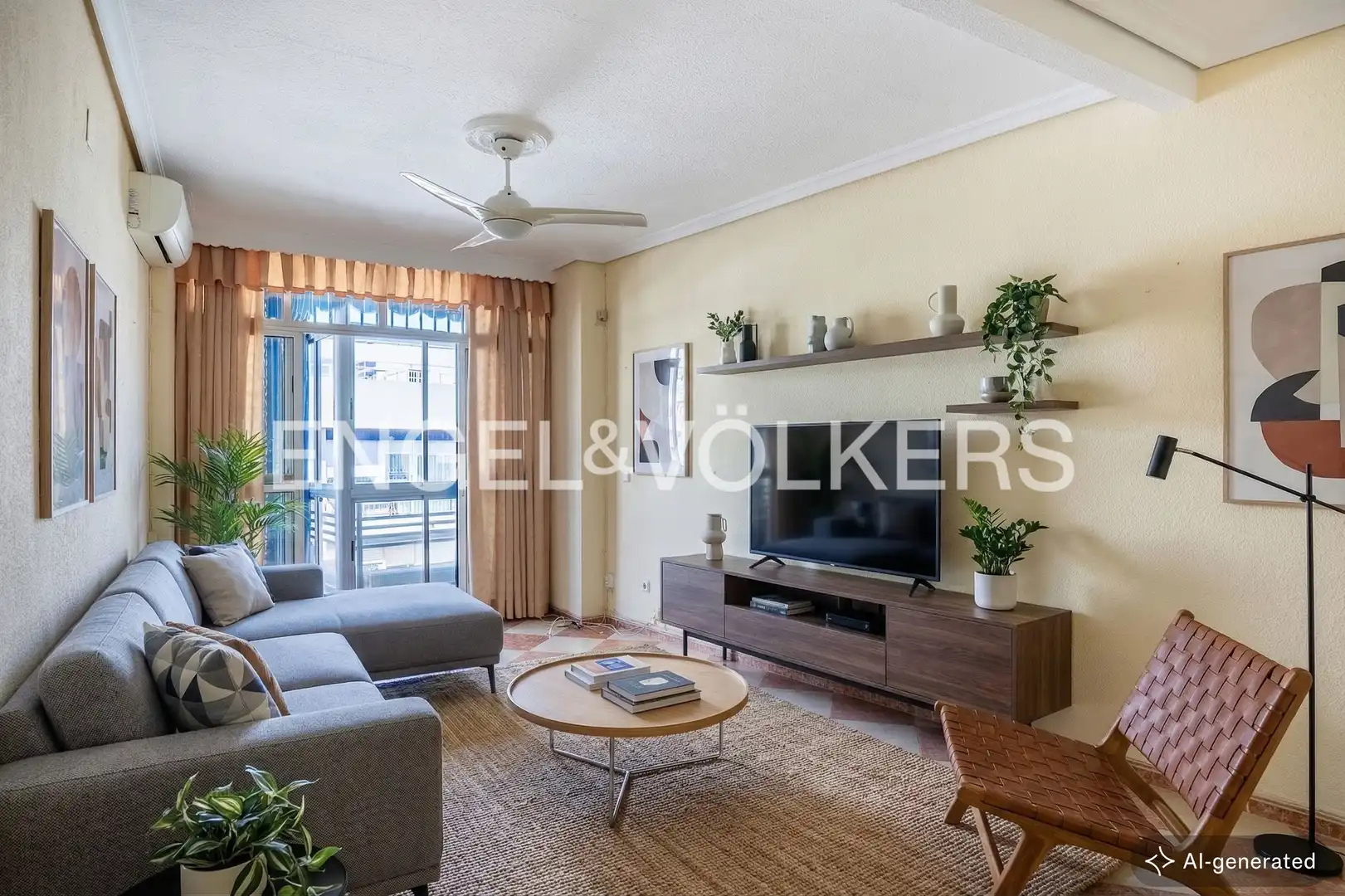 Living room of Flat for sale in  Sevilla Capital  with Heating, Terrace and Storage room