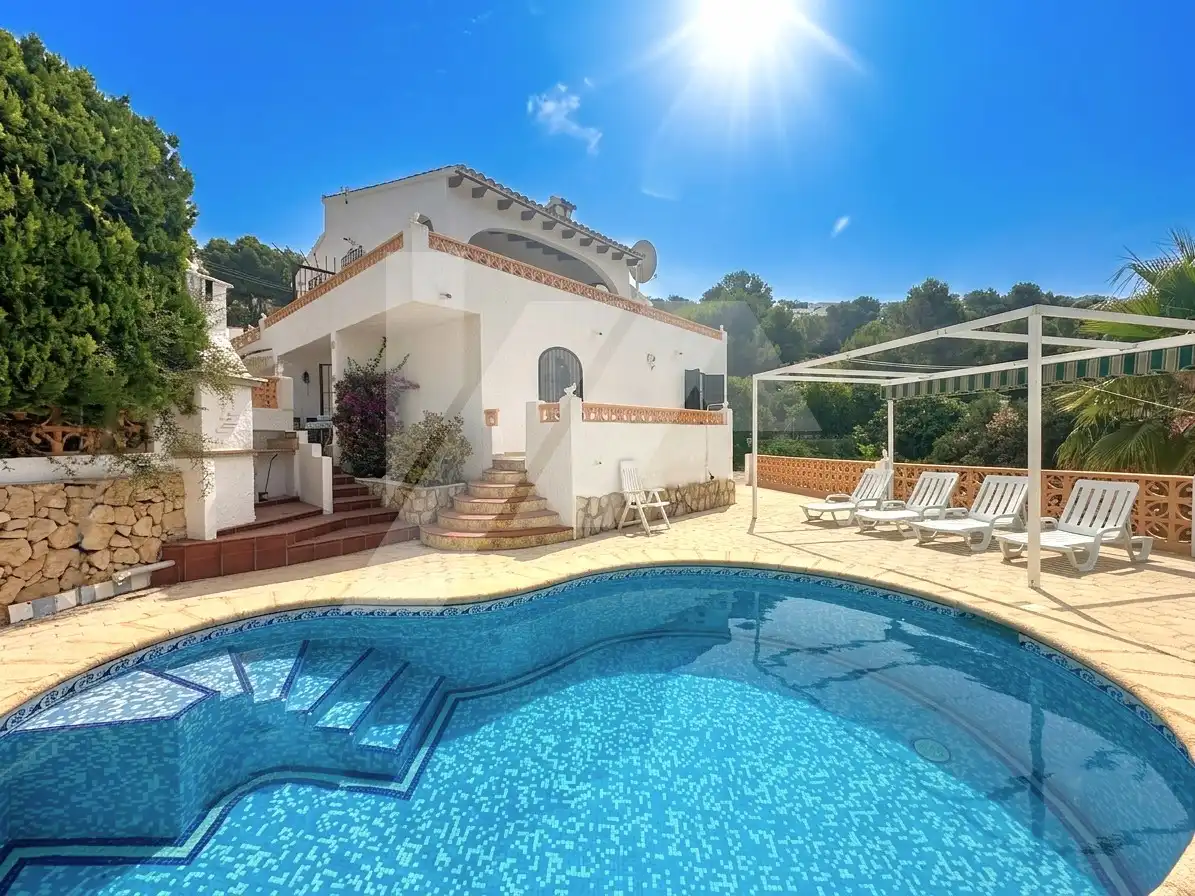 Piscina de Casa o chalet en venta en Moraira con Calefacción, Jardín privado y Terraza