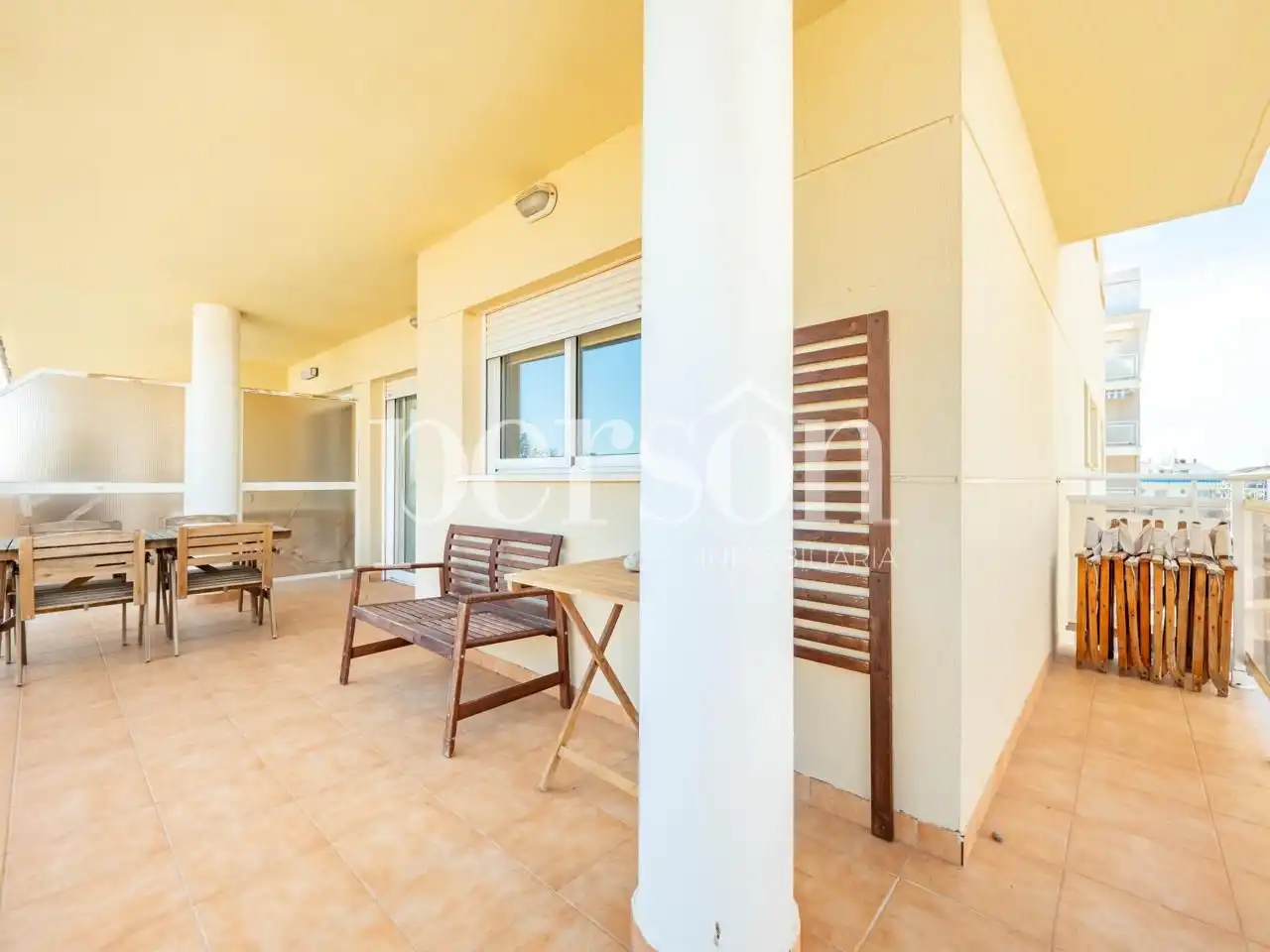 Terrasse von Wohnung zum Verkauf in Moncofa mit Klimaanlage, Heizung und Terrasse