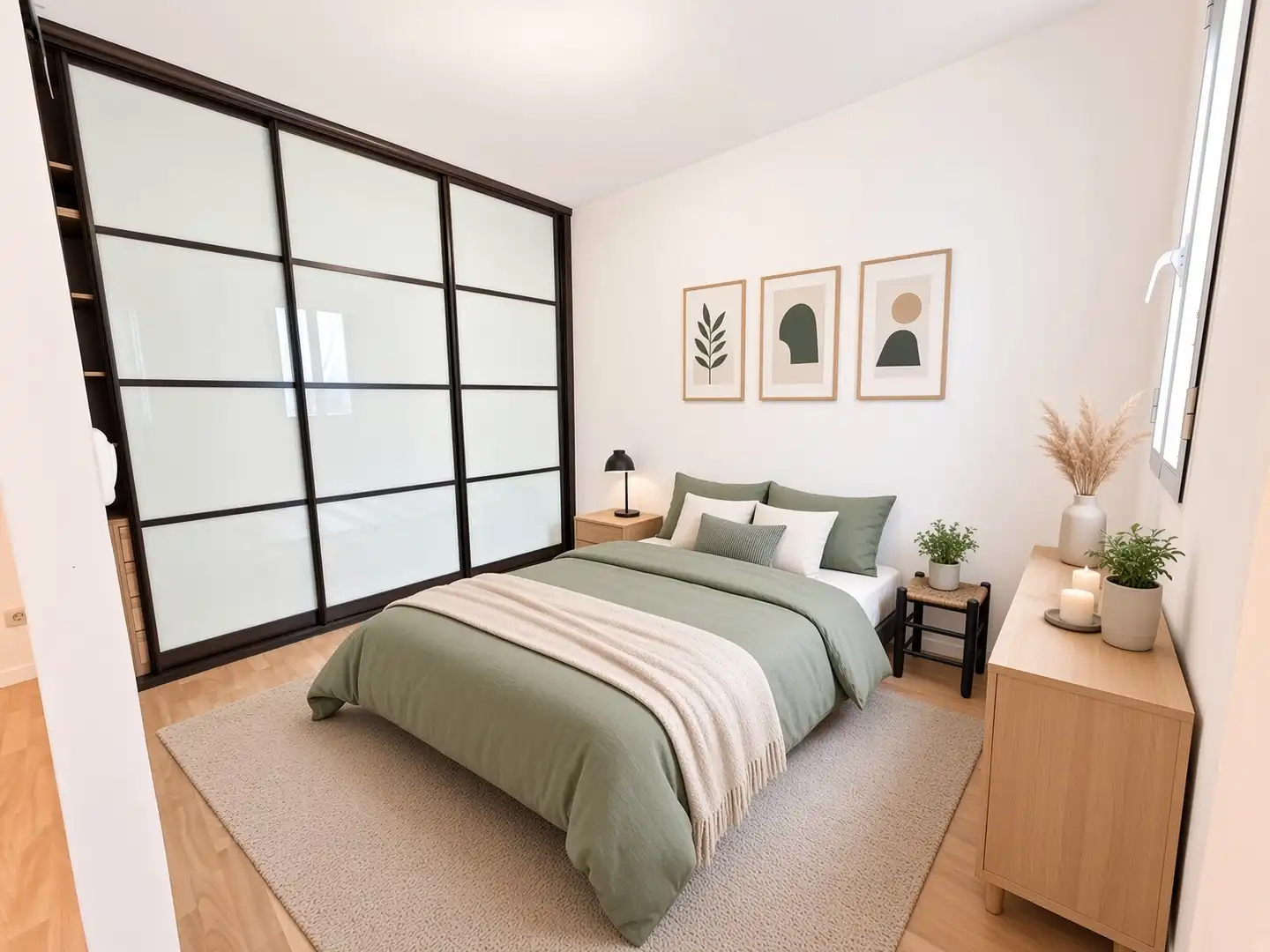 Bedroom of Flat for sale in Madrid  with Air Conditioner, Heating and Washing machine