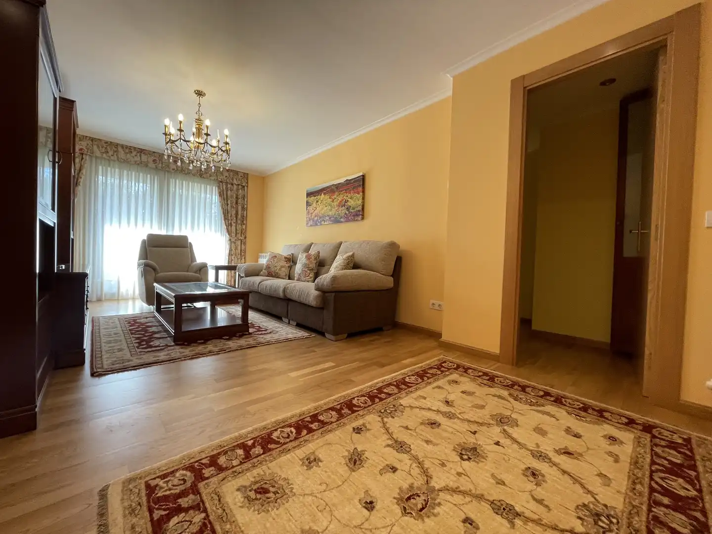 Sala de estar de Piso en venta en Cirueña con Calefacción, Jardín privado y Amueblado