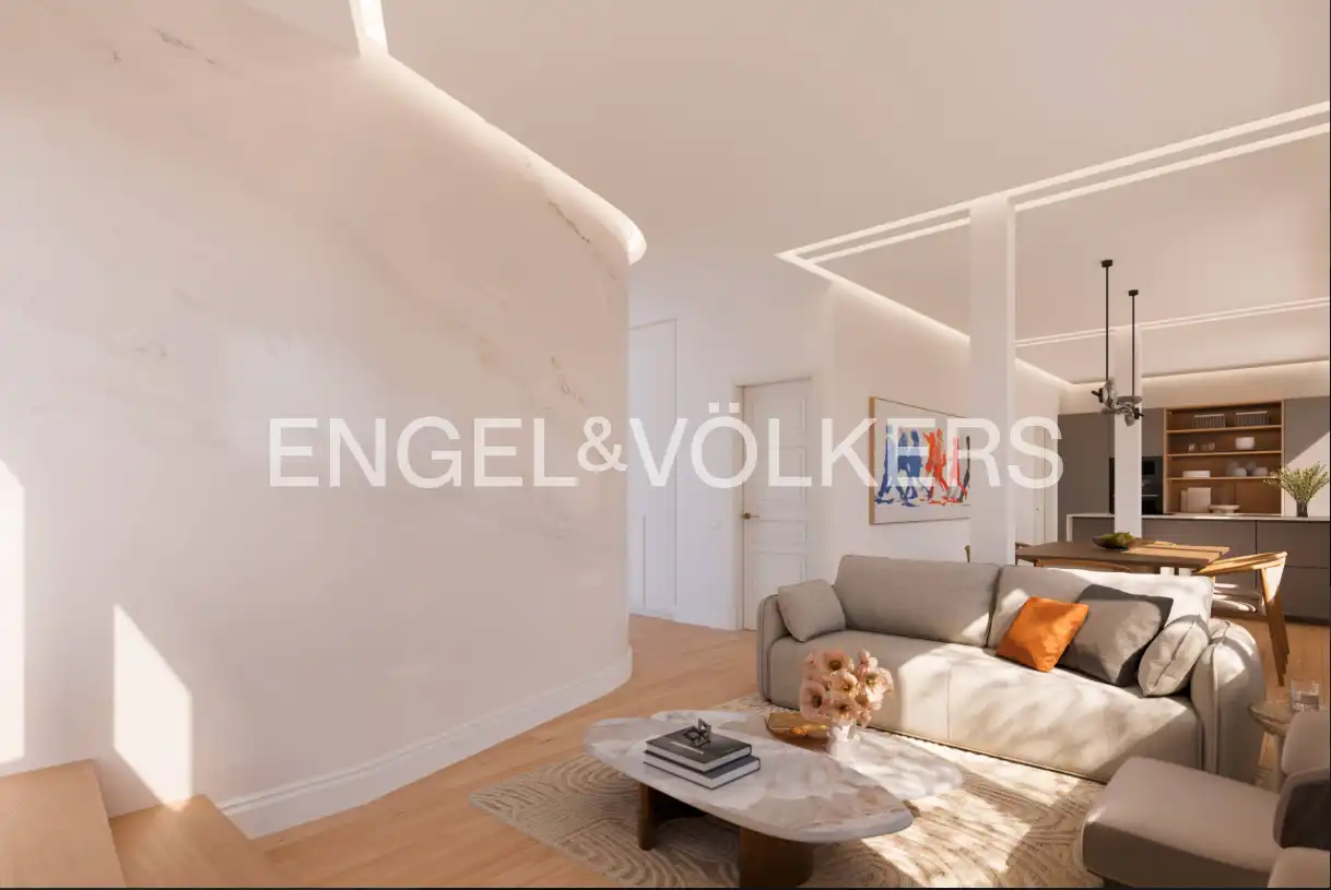 Sala de estar de Ático en venta en Madrid con Aire acondicionado, Calefacción y Terraza
