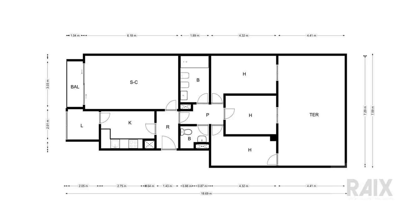 Piso en venta en Sabadell con Calefacción y Terraza