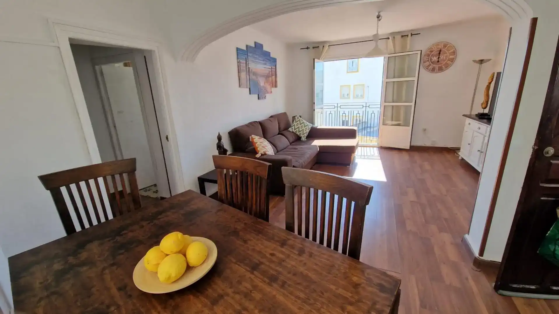 Living room of Flat for rent in Rota  with Parquet flooring, Furnished and Washing machine