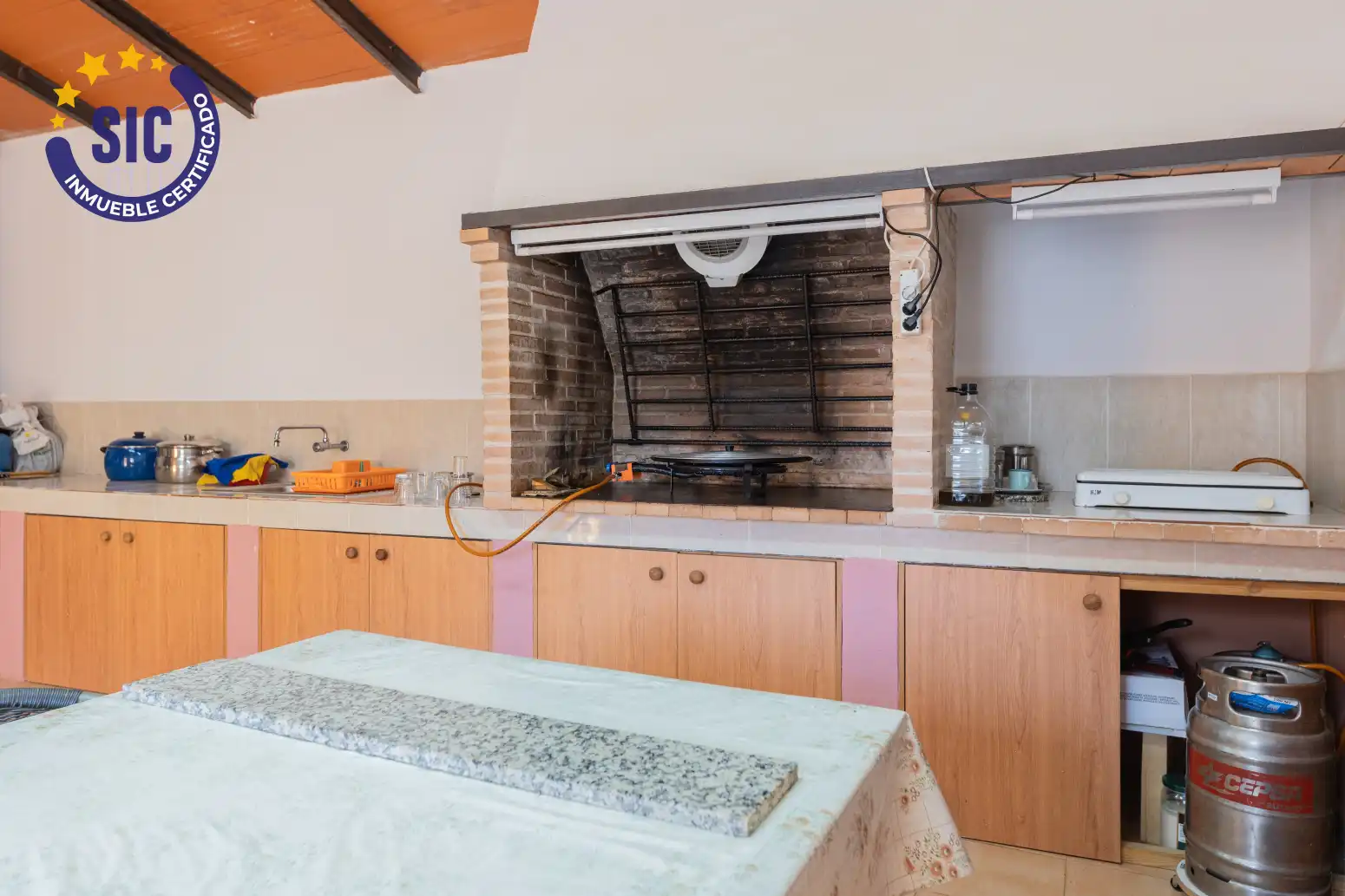 Cocina de Casa o chalet en venta en Hontecillas con Calefacción, Terraza y Amueblado