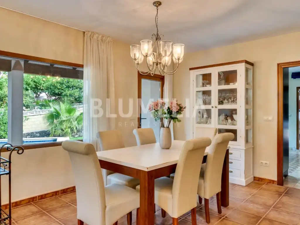 Dining room of Houses for sale in Dénia  with Air Conditioner, Private garden and Terrace