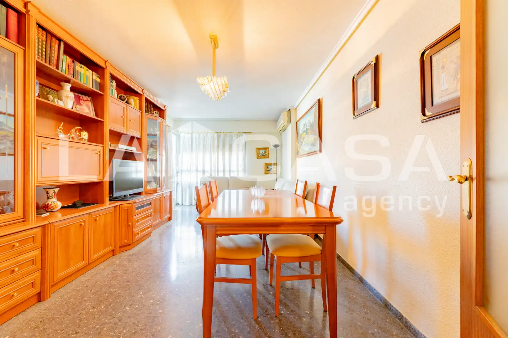 Dining room of Flat for sale in Valencia  with Air Conditioner and Balcony