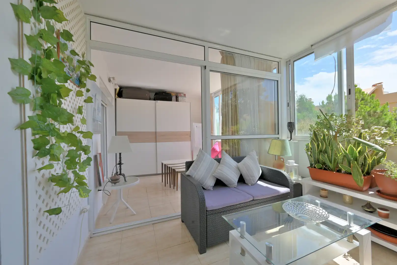 Terraza de Apartamento en venta en Mijas con Terraza, Piscina y Amueblado