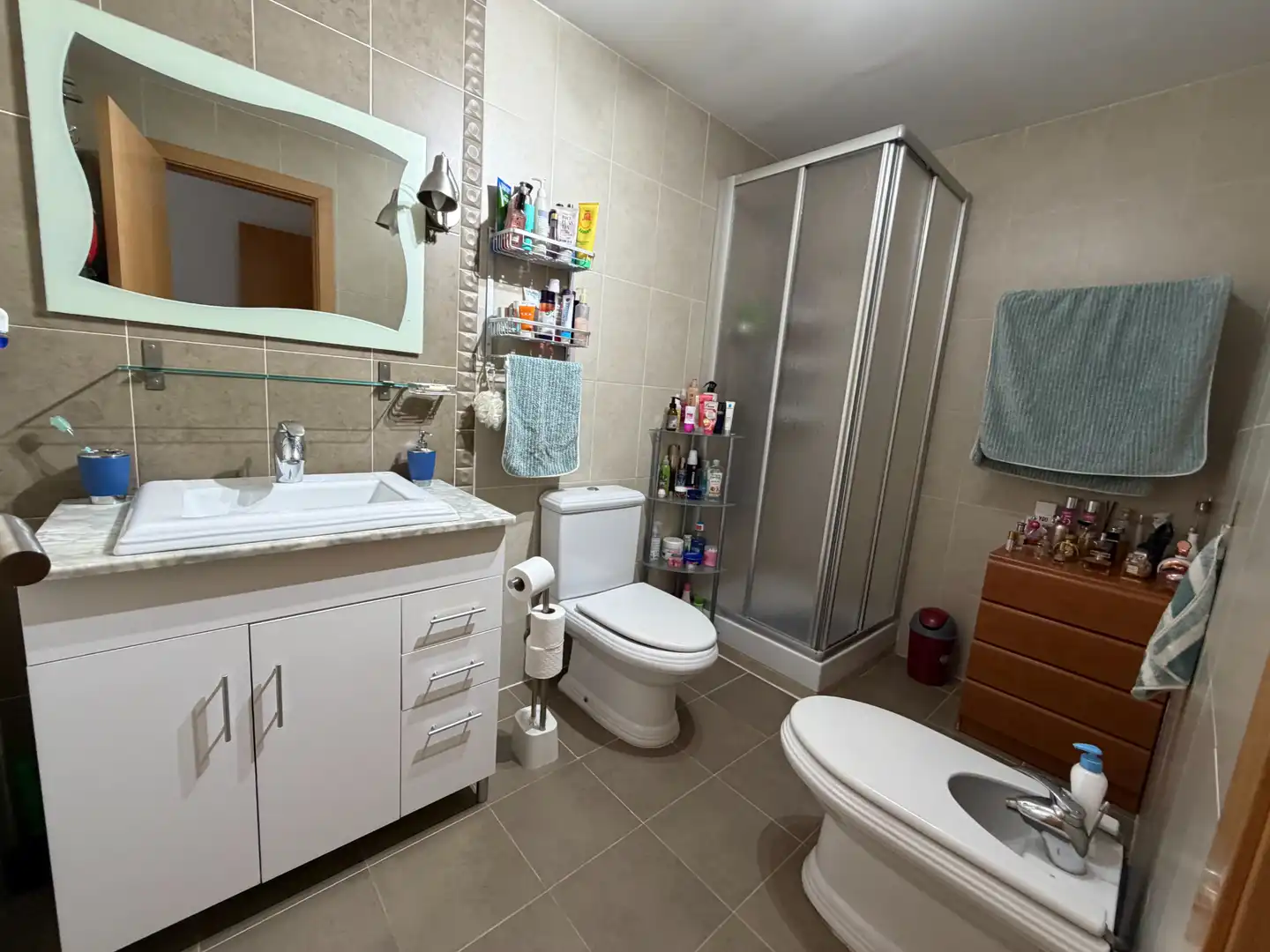 Bathroom of Flat for sale in Sagunto / Sagunt  with Heating, Parquet flooring and Terrace