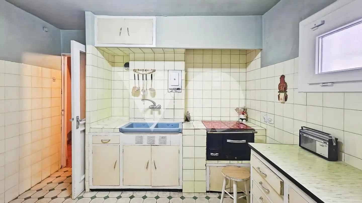 Cocina de Casa adosada en venta en Madrid con Aire acondicionado, Jardín privado y Terraza