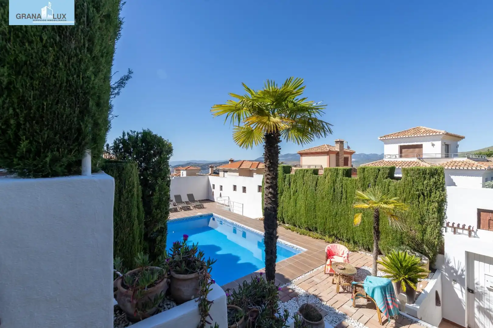 Vista exterior de Casa o chalet en venta en Monachil con Calefacción, Jardín privado y Terraza