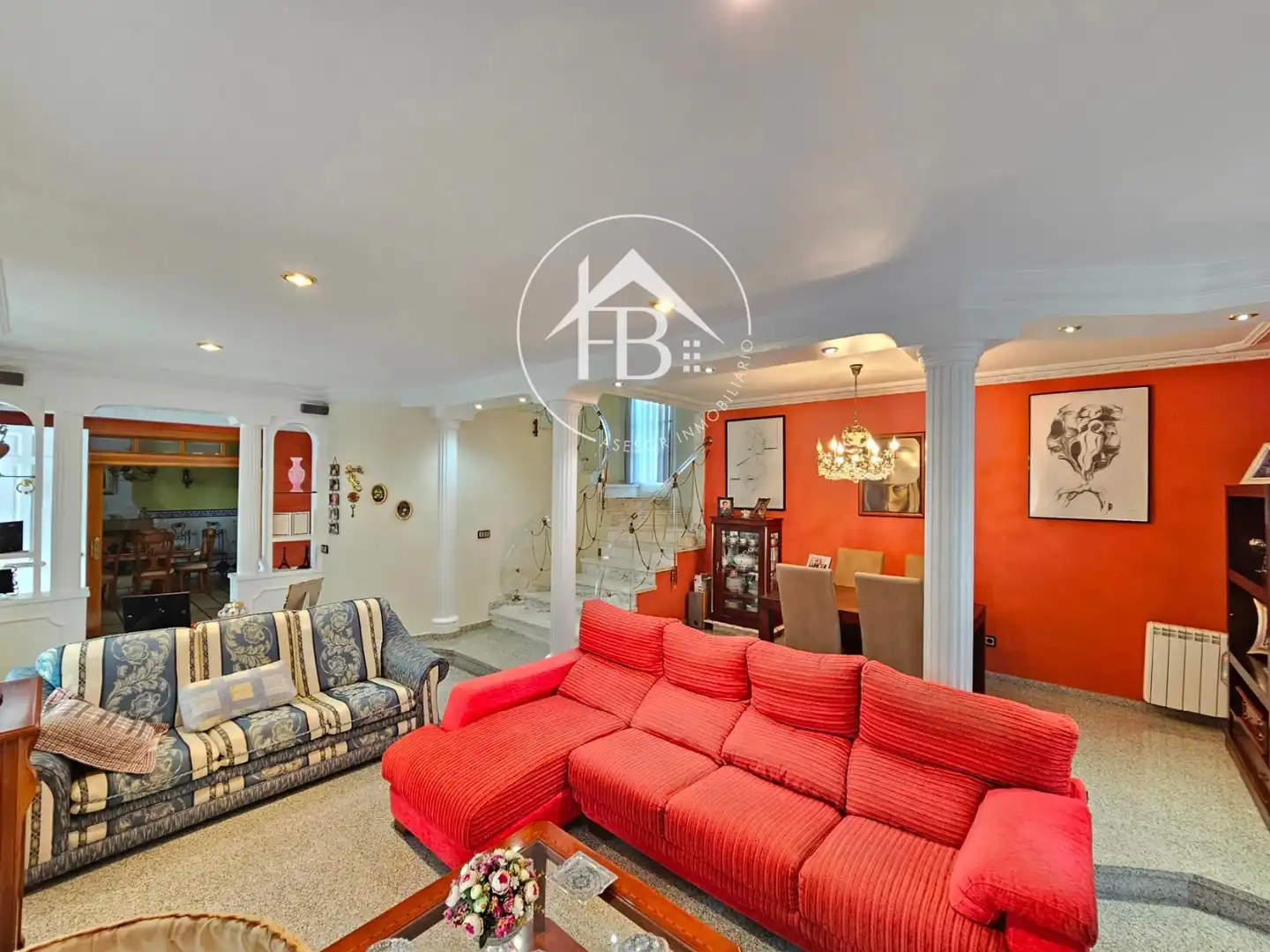 Living room of Houses for sale in San Vicente del Raspeig / Sant Vicent del Raspeig  with Air Conditioner, Heating and Terrace