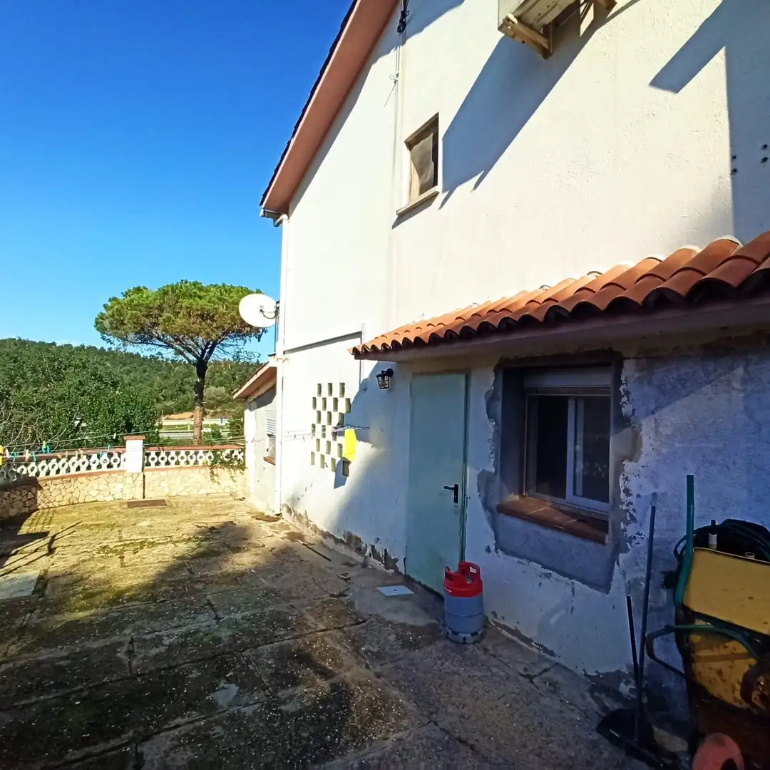 Exterior view of Detached homes for sale in Maçanet de la Selva  with Air Conditioner, Terrace and Swimming Pool