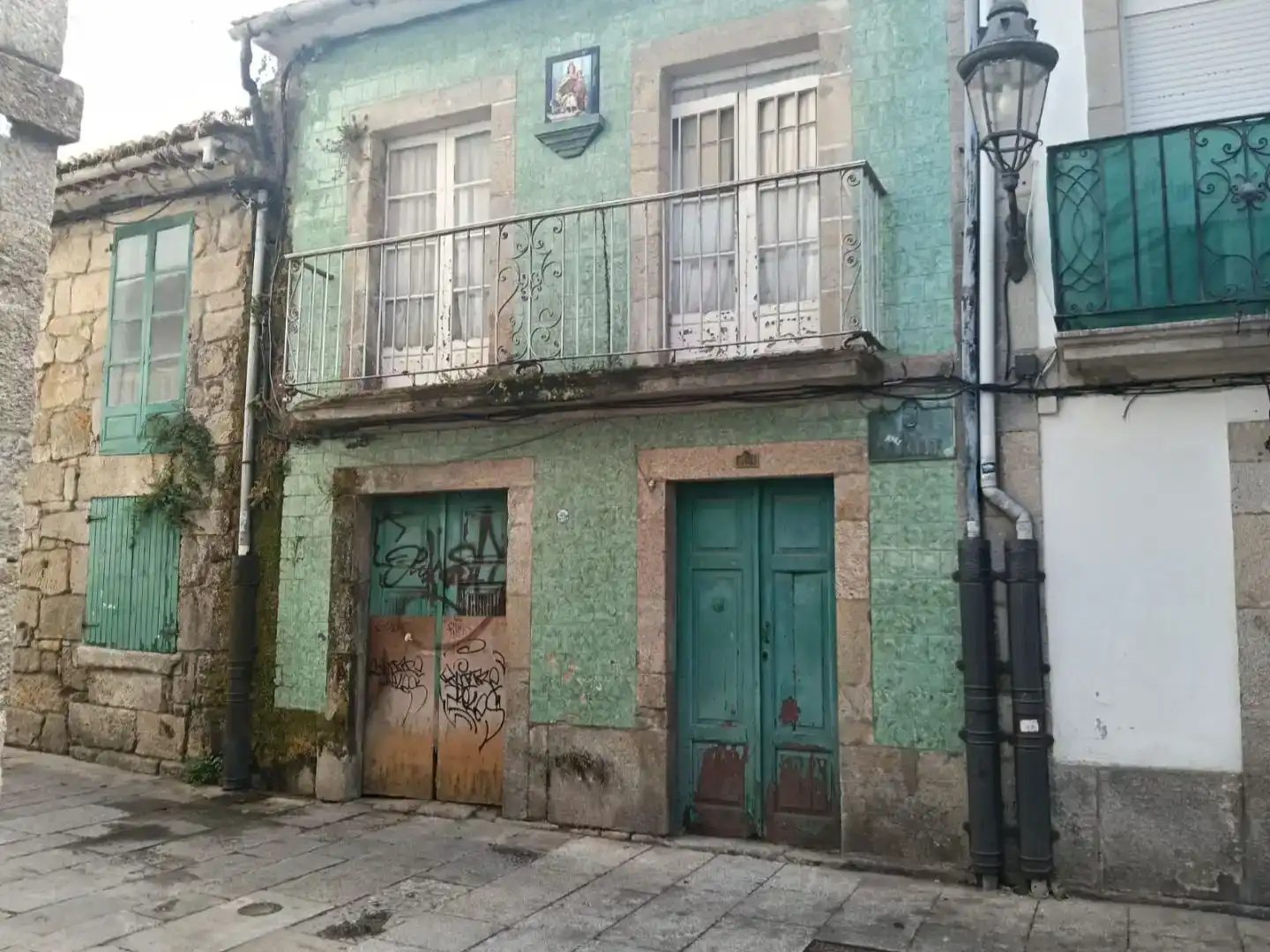 Vista exterior de Casa adosada en venda en Baiona, Pontevedra