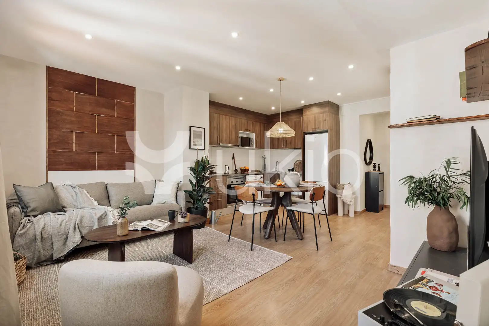 Sala d'estar de Apartament de lloguer en Barcelona amb Aire condicionat, Calefacció i Moblat