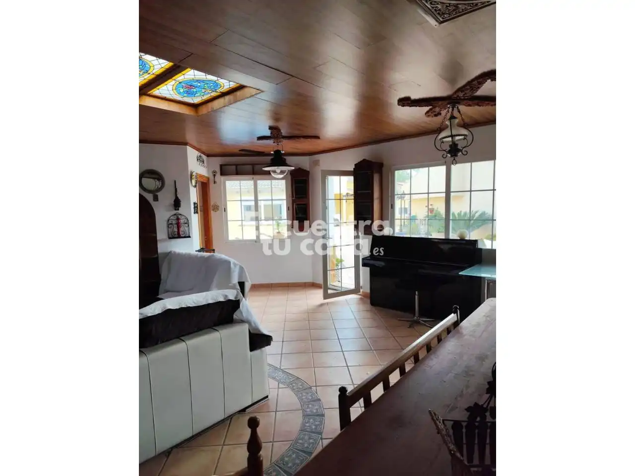 Garden of Houses for rent in La Nucia  with Air Conditioner, Heating and Private garden