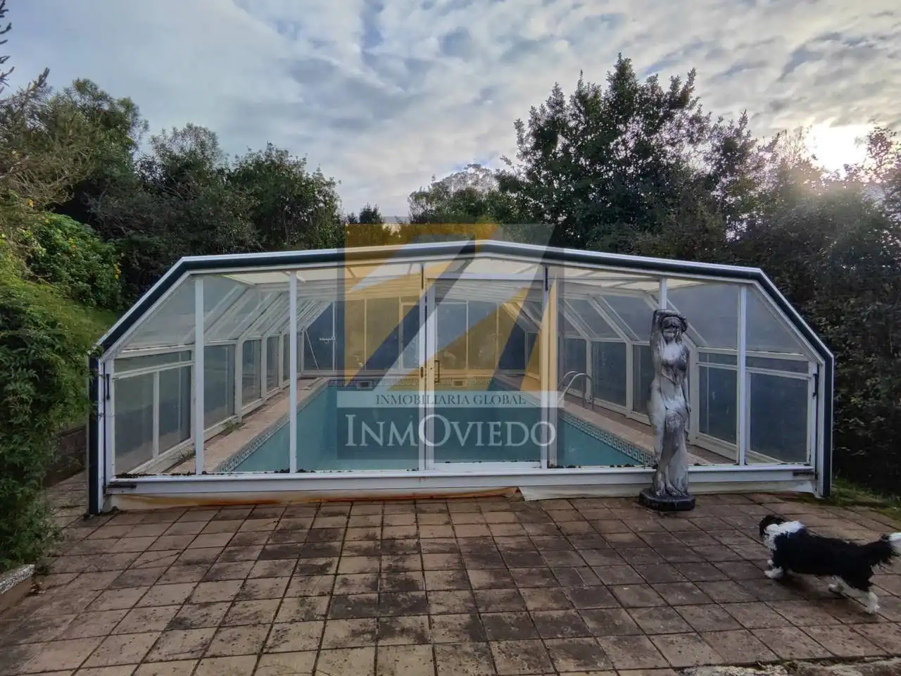 Swimming pool of Houses for sale in Carreño  with Heating, Private garden and Parquet flooring