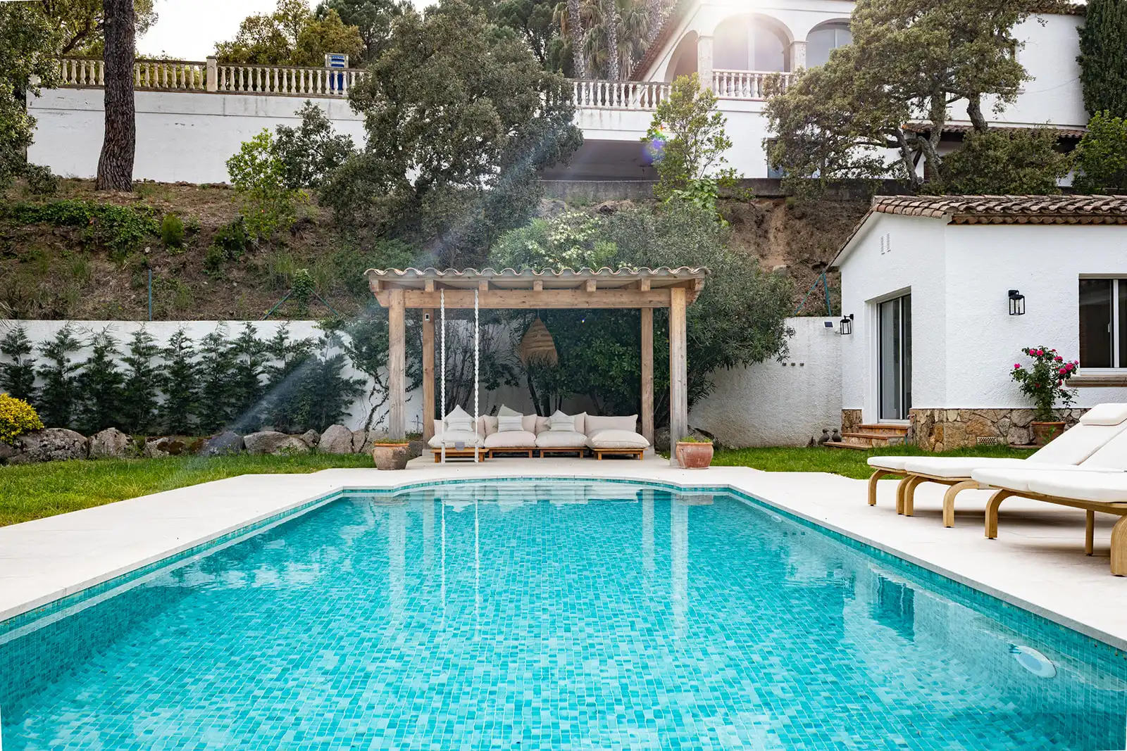Piscina de Casa o xalet en venda en Santa Cristina d'Aro amb Aire condicionat, Calefacció i Jardí privat