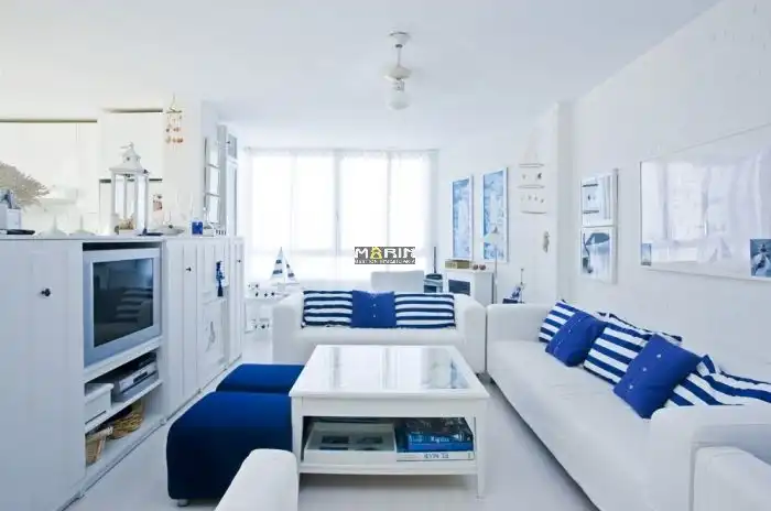 Sala de estar de Ático en venta en La Manga del Mar Menor con Aire acondicionado, Terraza y Piscina comunitaria