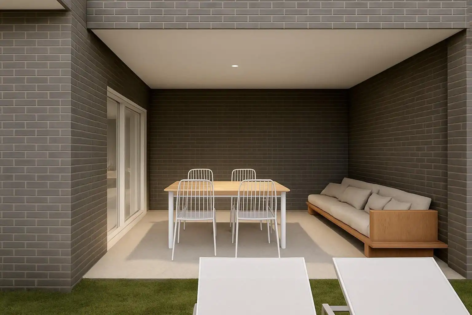 Terrace of Detached homes for sale in Plasencia  with Air Conditioner, Heating and Private garden