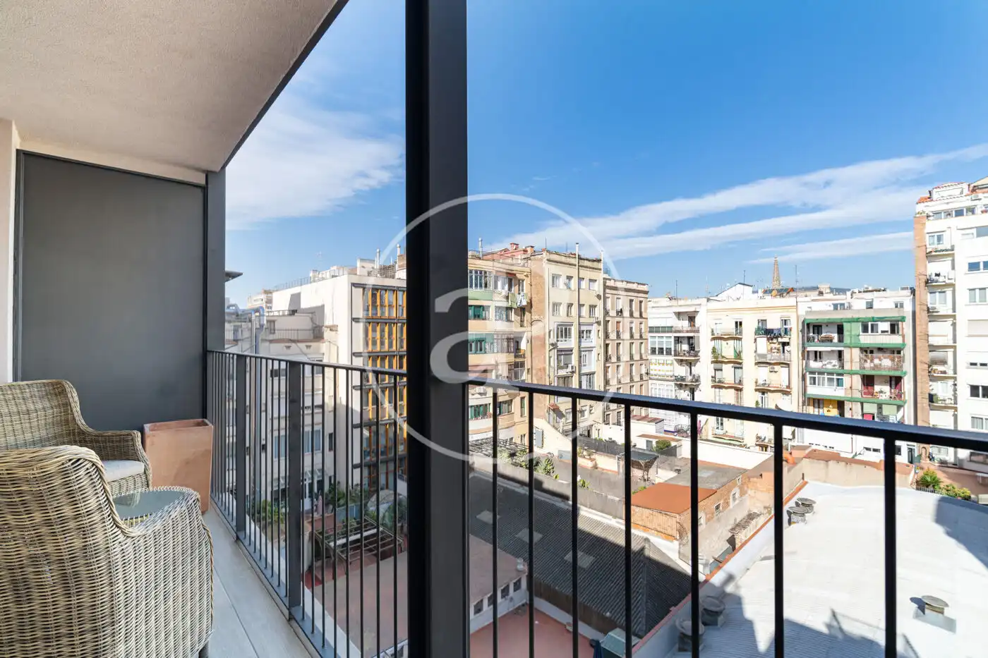 Terrasse von Dachboden zur Miete in Barcelona mit Klimaanlage, Heizung und Terrasse