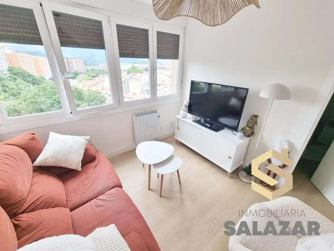 Sala d'estar de Pis de lloguer en Bilbao  amb Calefacció i Terrassa