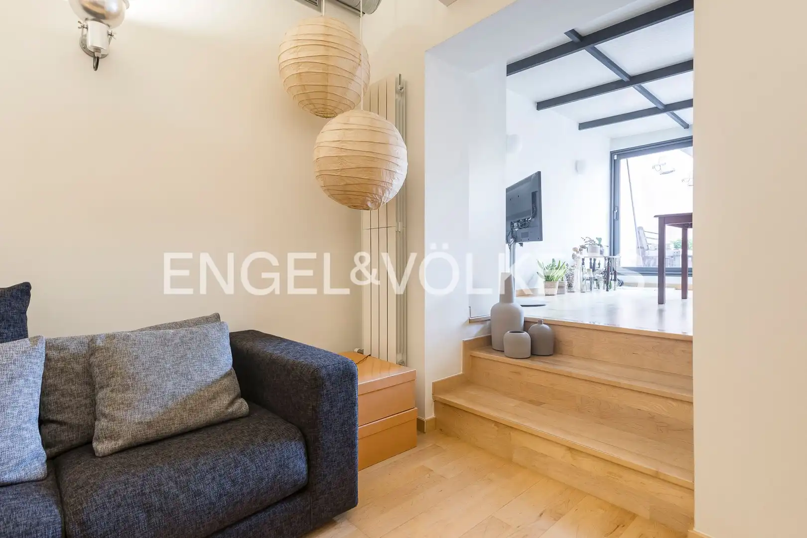 Sala de estar de Loft en venta en Barcelona con Aire acondicionado, Calefacción y Parquet