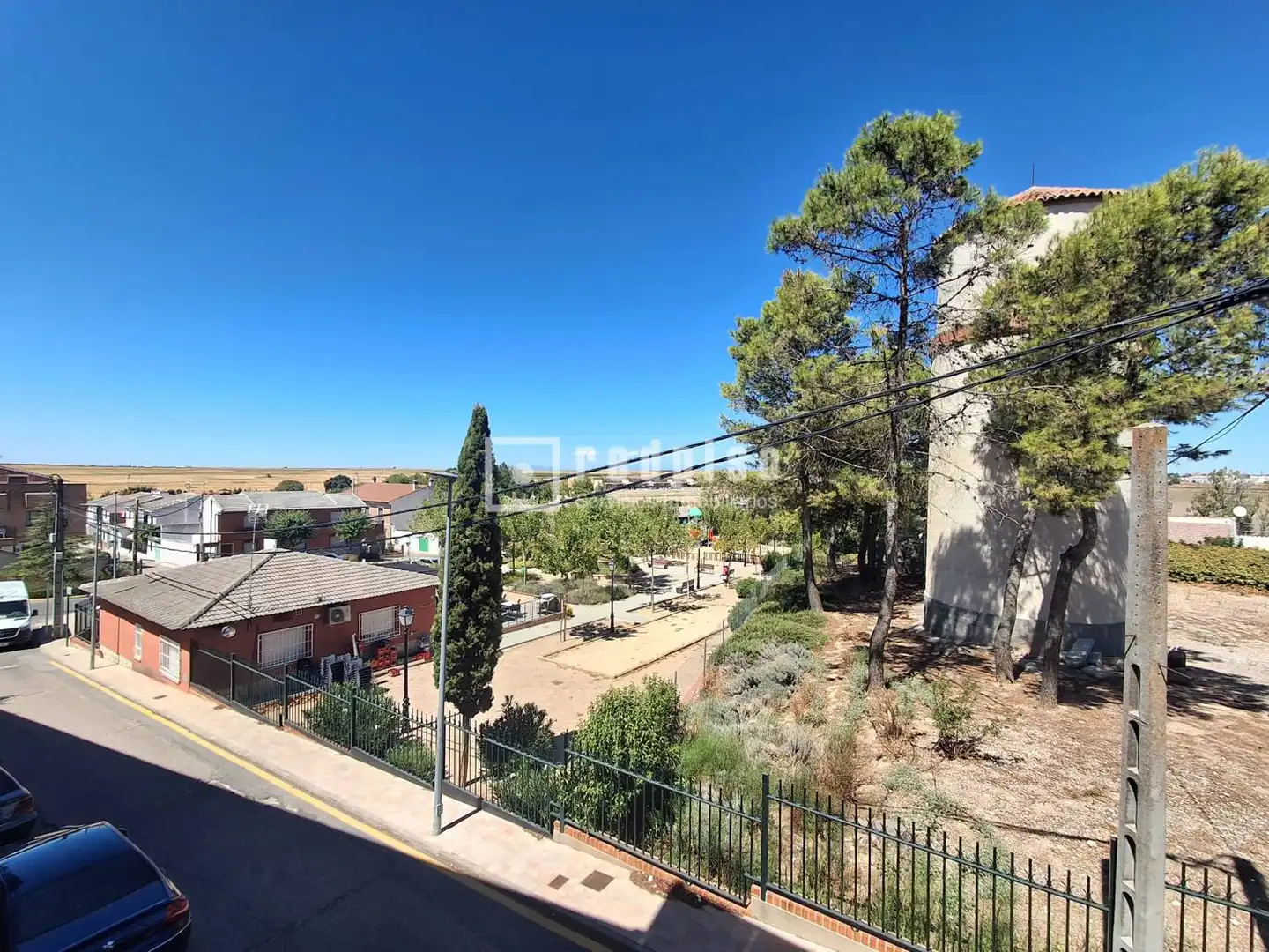 Vista exterior de Piso en venta en Huecas con Calefacción, Trastero y Amueblado