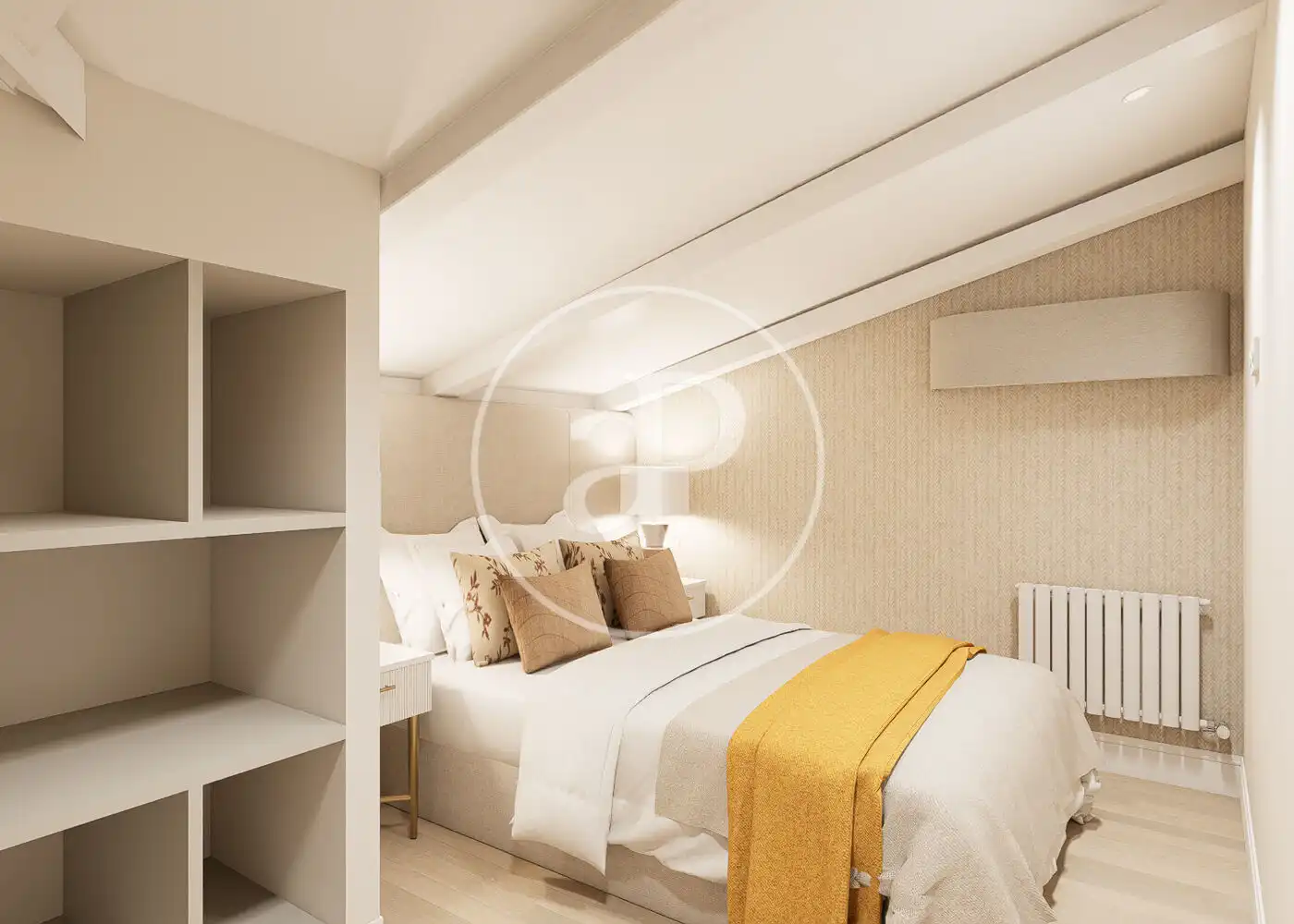 Schlafzimmer von Wohnung zum Verkauf in Madrid mit Klimaanlage, Heizung und Möbliert