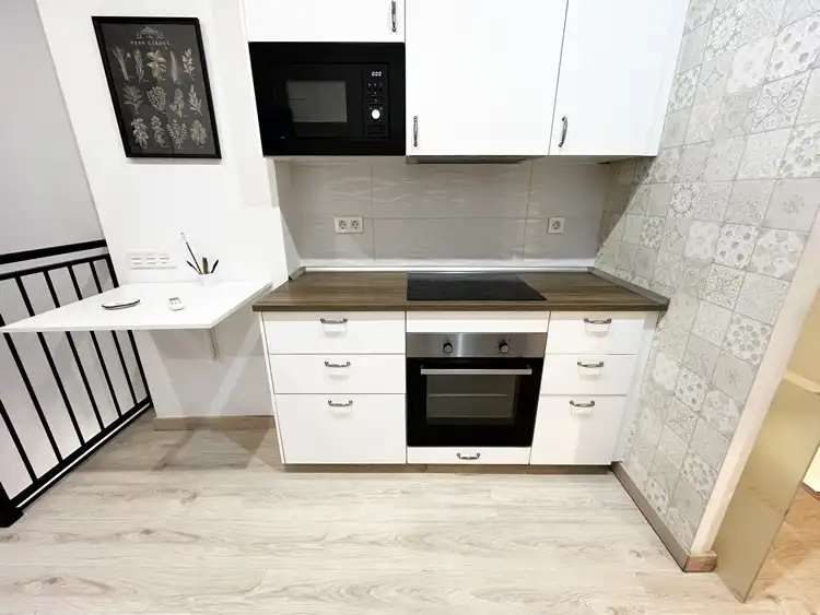 Kitchen of Flat for rent in Madrid  with Air Conditioner, Heating and Parquet flooring