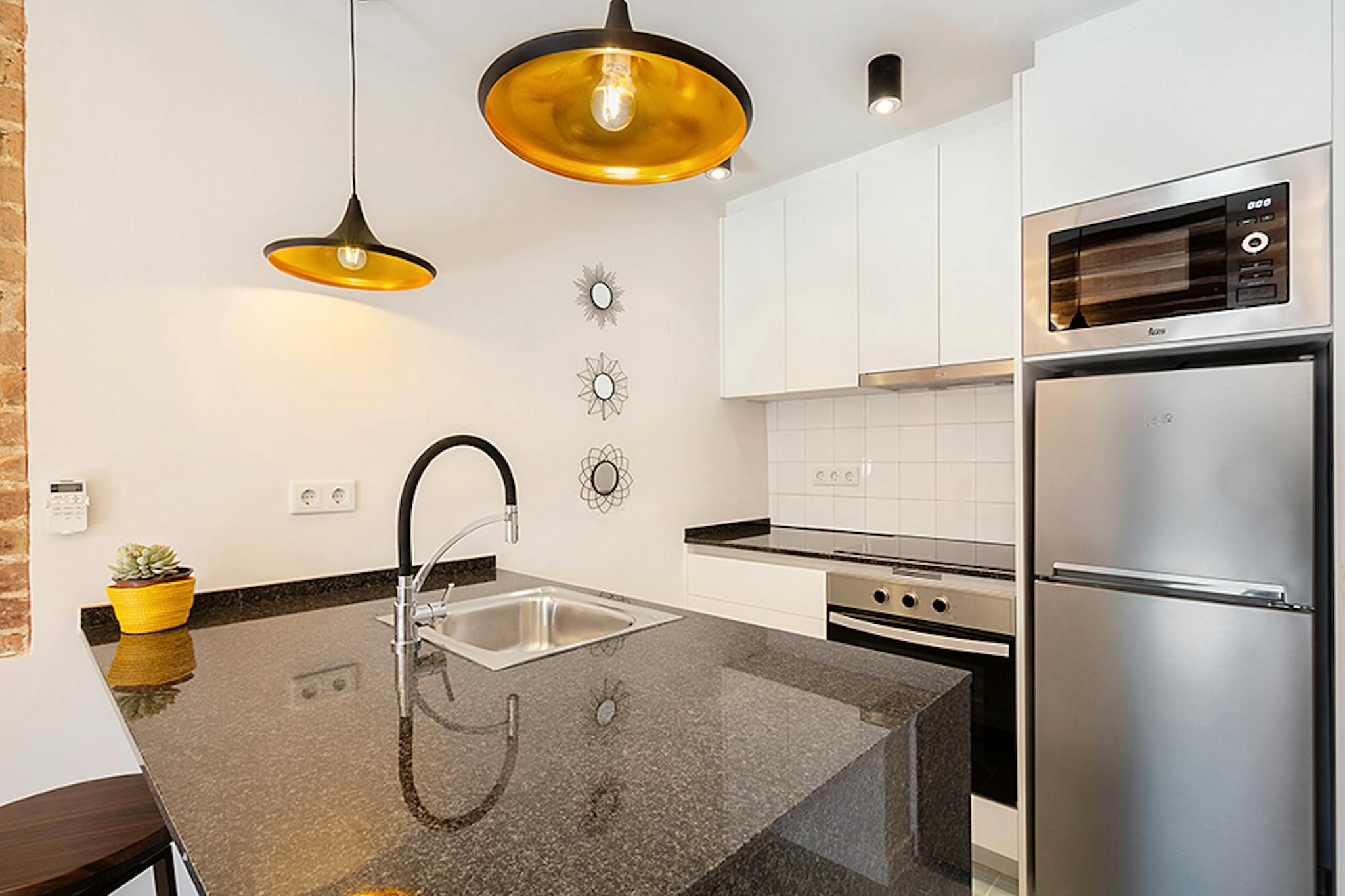 Kitchen of Flat to rent in  Barcelona Capital  with Air Conditioner, Heating and Furnished