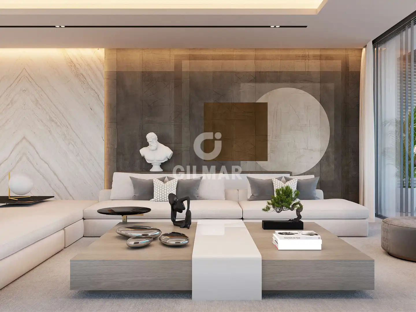 Living room of Houses for sale in Benahavís  with Heating, Private garden and Swimming Pool
