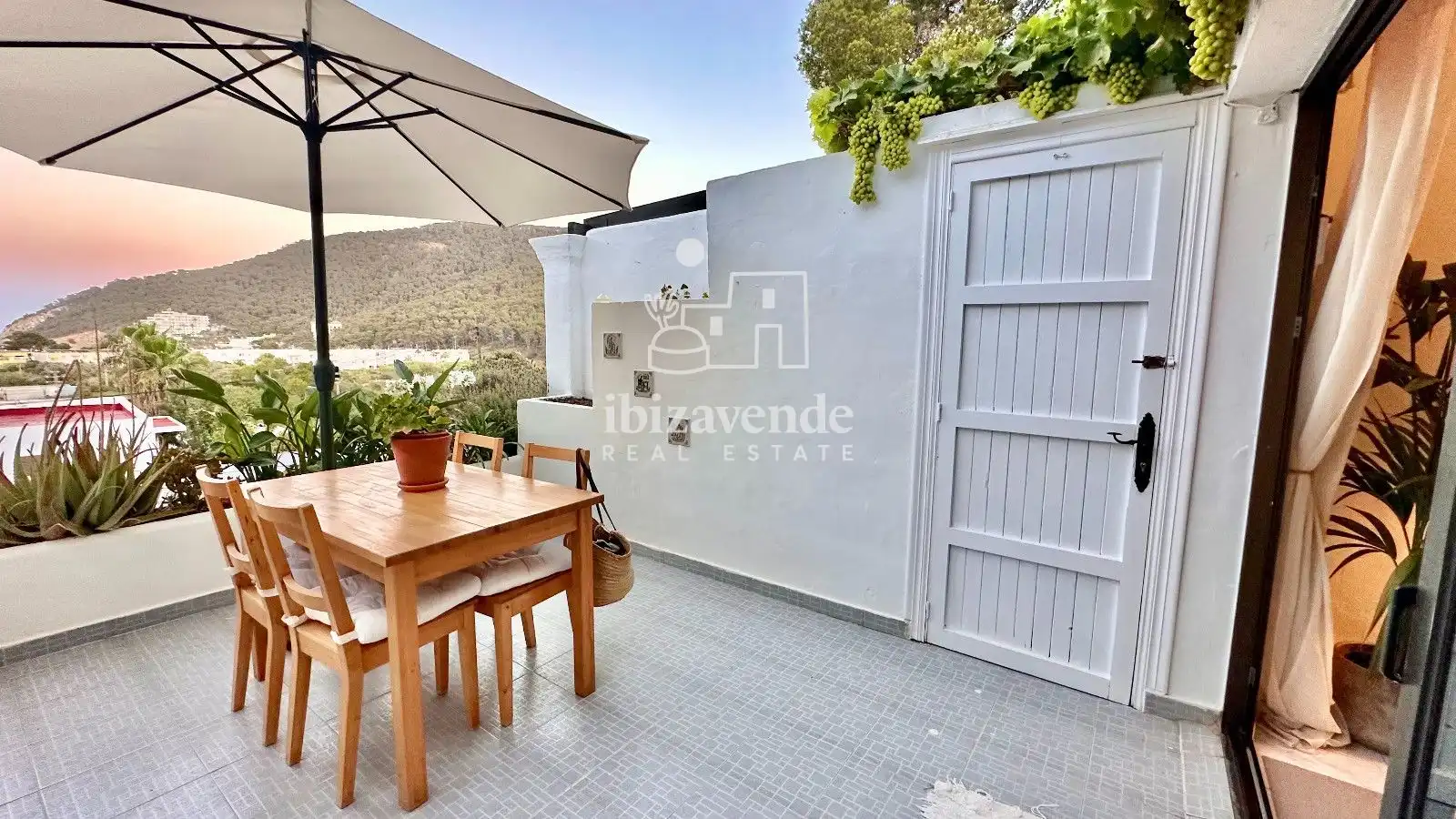 Terrace of Duplexes for rent in Santa Eulària des Riu  with Air Conditioner, Terrace and Swimming Pool