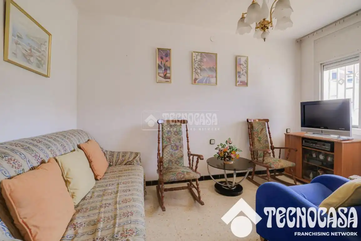 Sala de estar de Piso en venta en Badalona con Terraza