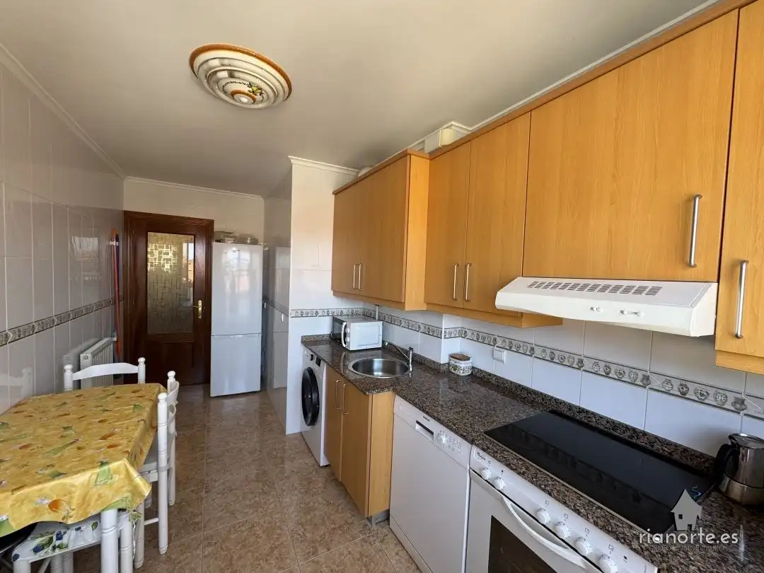 Kitchen of Flat for sale in Ribadesella  with Heating, Terrace and Furnished