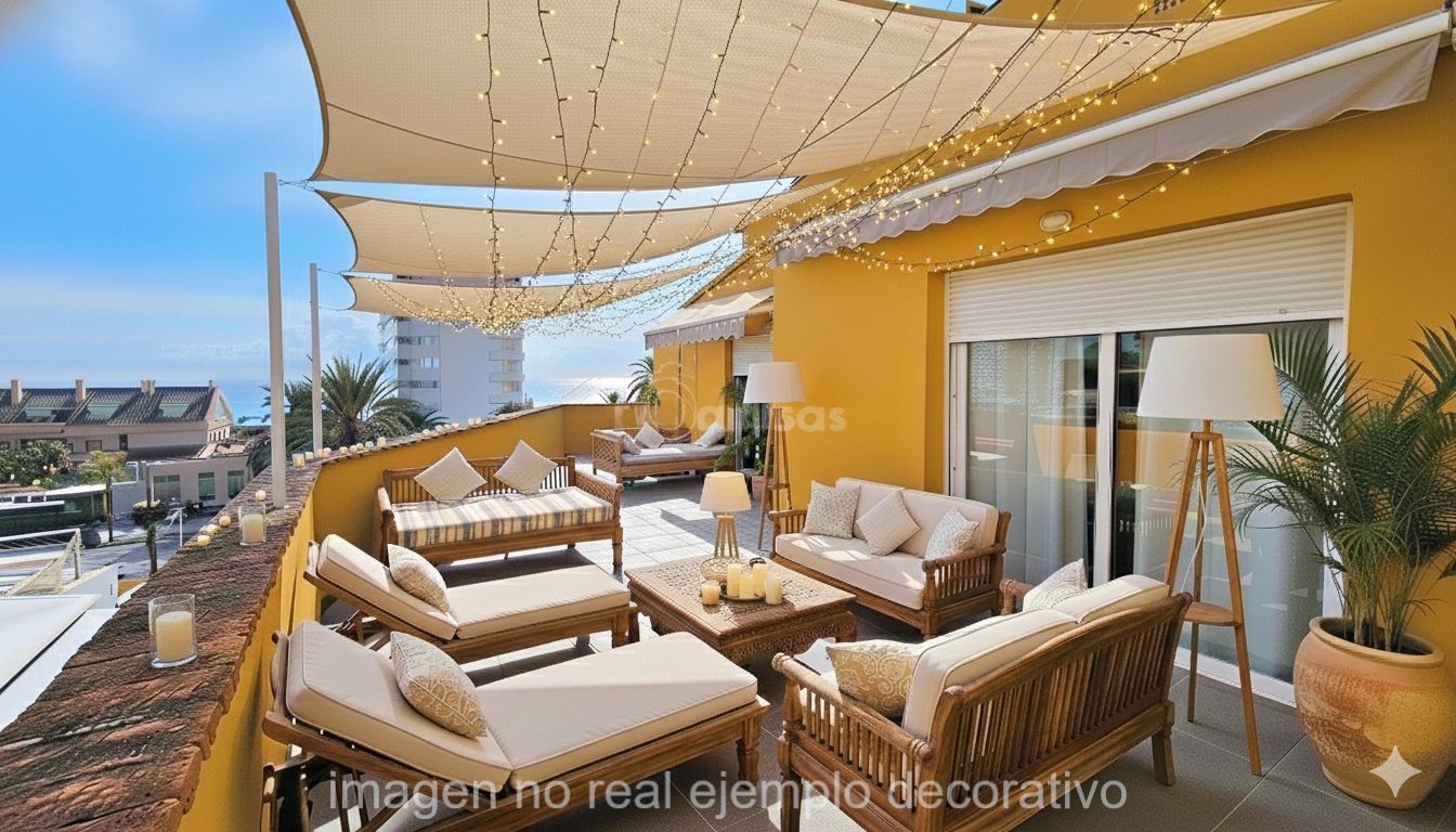 Terrace of Apartment for sale in Benalmádena  with Air Conditioner, Heating and Terrace