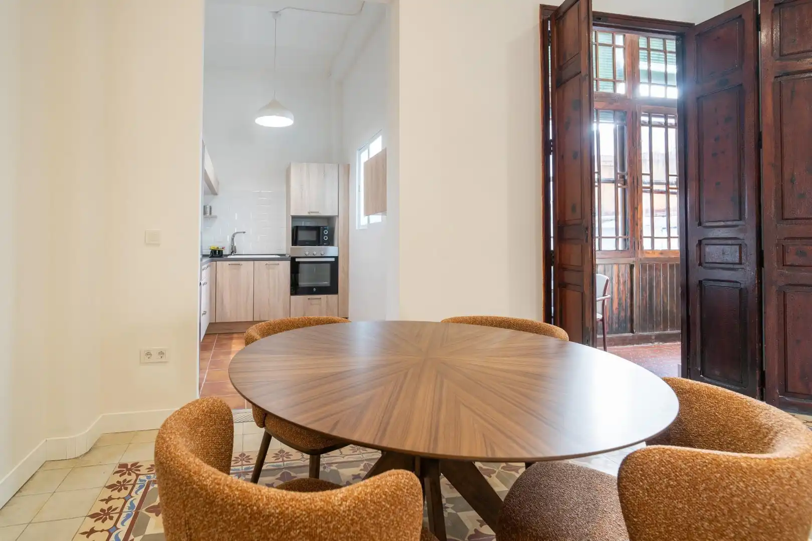 Dining room of Flat for rent in Poblats Marítims