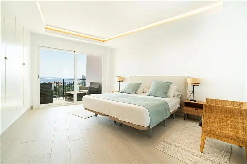 Schlafzimmer von Wohnungen zum Verkauf in Calvià mit Klimaanlage und Terrasse